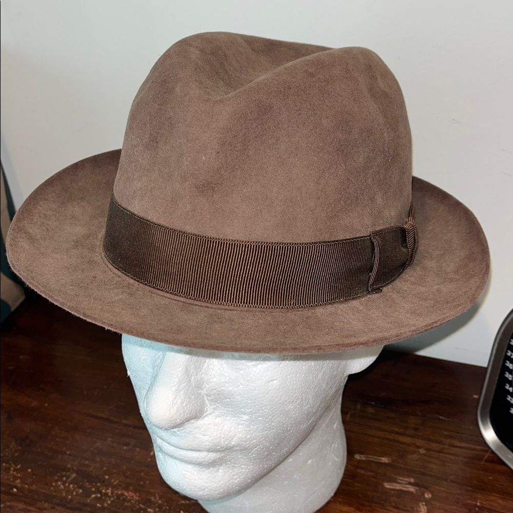 Vintage Harrods Christys Clifton Fur Felt Fedora London England Hat Used Worn S